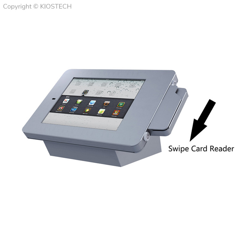 Landscape Screen 10.2 inch iPad Counter Stand with Swipe Card Reader