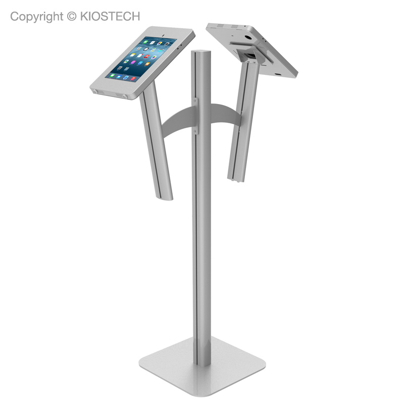 Adjustable Double-sided Tablet Stand with Two iPad Enclosures