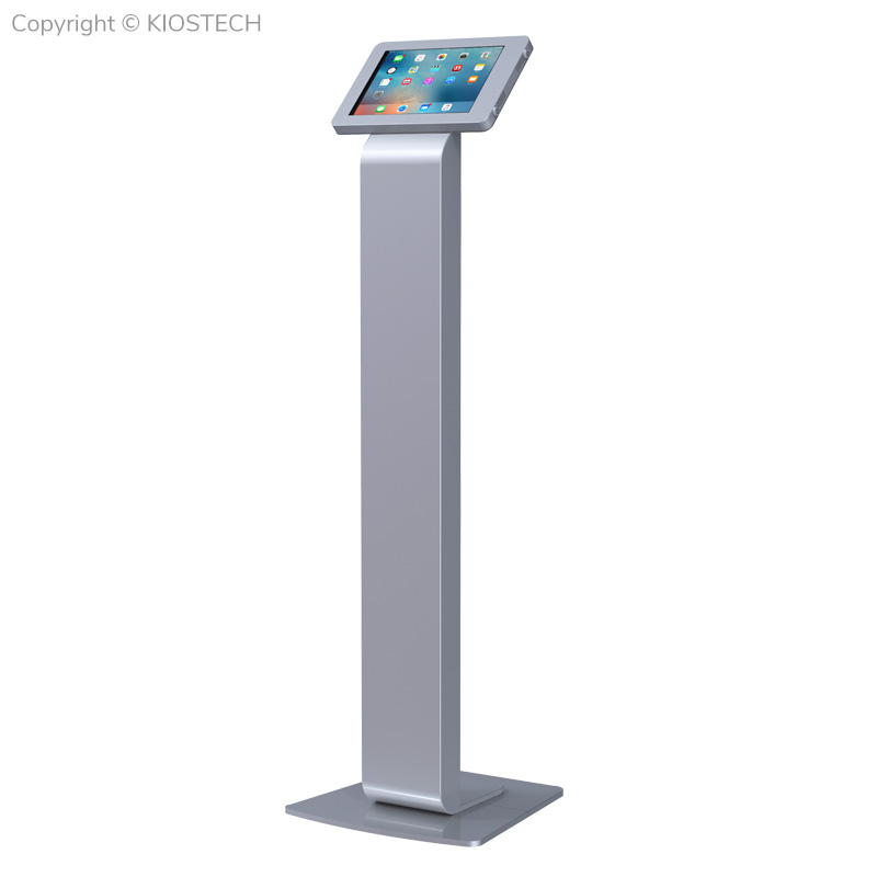 Vertical and Horizontal Display Floor Standing iPad Holder with Double Lock