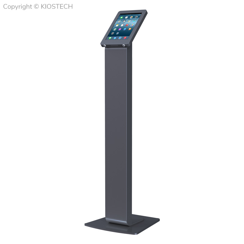 Vertical and Horizontal Display Floor Standing iPad Holder with Double Lock