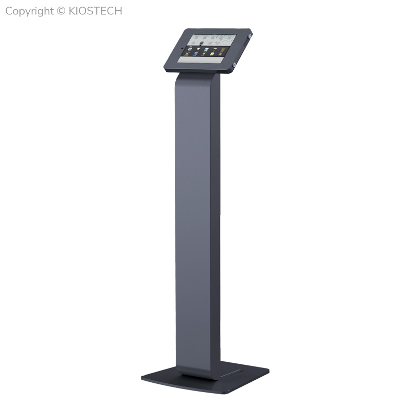 Vertical and Horizontal Display Floor Standing iPad Holder with Double Lock