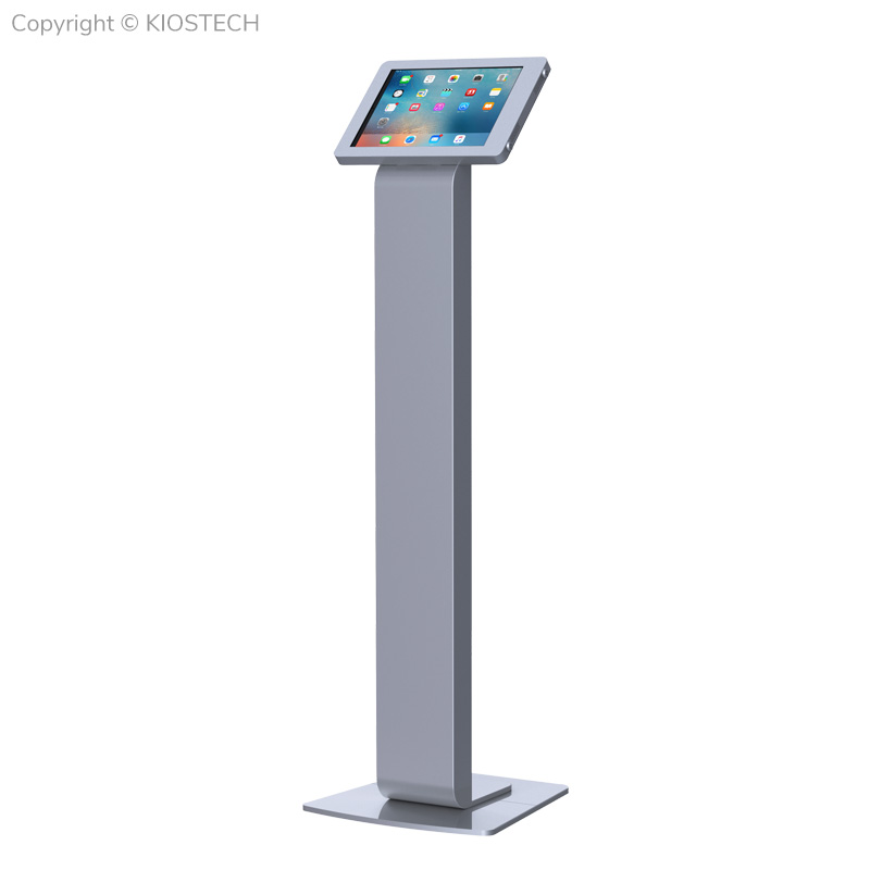 Vertical and Horizontal Display Floor Standing iPad Holder with Double Lock