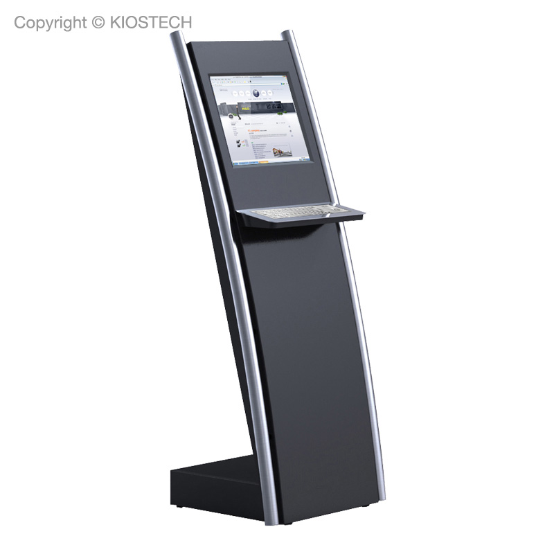 Internet Interactive Kiosk with Touchscreen or Metal Keyboard