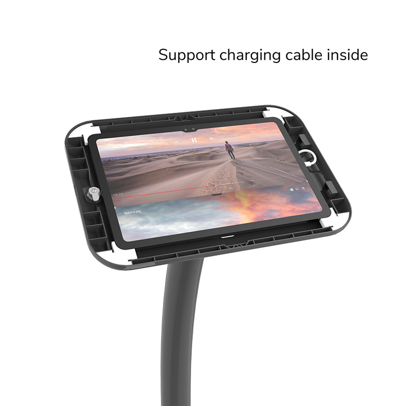 Security Steel Pole Lenovo Samsung Tablets Stand for Auto Shows Shopping Mall