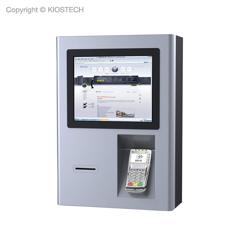 Wall-mounted Self-payment Kiosk Utility Bill Payment Machine
