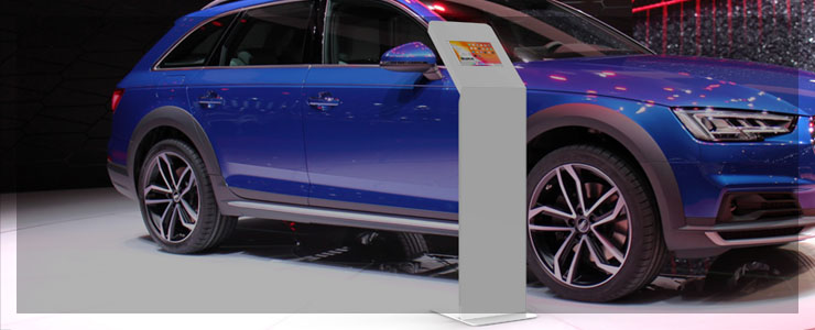 Tablet Kiosk in Auto Shows