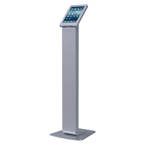 Vertical and Horizontal Display Floor Standing iPad Holder with Double Lock