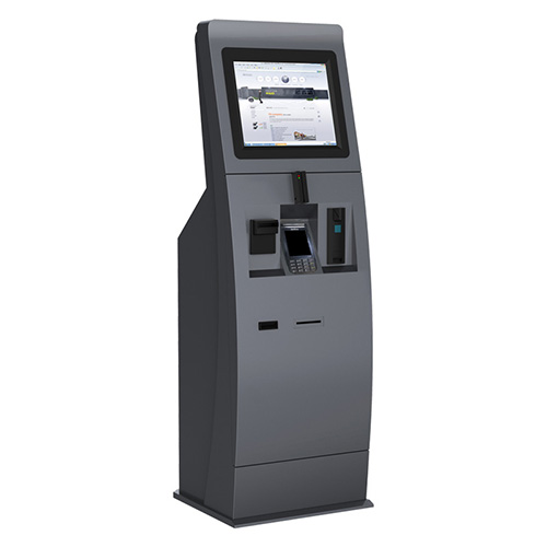 Bill and Credit Card Payment Kiosk with Card Dispenser