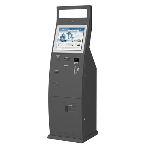 Self Service Cheque Payment Kiosk with Cash Acceptor, Credit Card, Cheque Reader