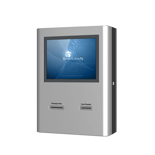 Wall-mounted Receipt Printing Kiosk with 15-17 inch screen