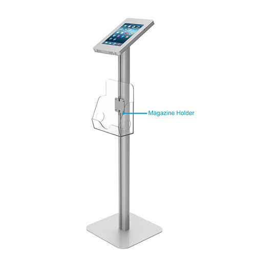 Customize Compatible with All Size iPad Floor Stand iPad Holder with Magazine Holder